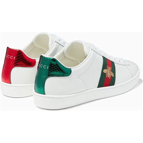 gucci embroidered bee sneakers|Gucci new ace platform sneakers.